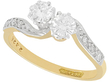 Vintage Two Diamond Twist Ring