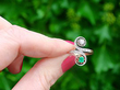 Antique Emerald and Diamond Ring in Yellow Gold