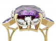 Amethyst & Diamond Vintage Ring