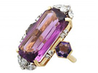 Amethyst & Diamond Vintage Ring