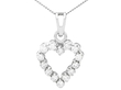 Vintage Diamond Heart Pendant