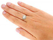 14k Yellow Gold Pearl and Diamond Ring