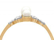 Antique Gold Seed Pearl Ring in Yellow Gold