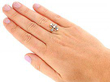 Antique Gold Seed Pearl Ring Wearing 