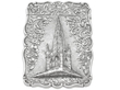 Castle Top Silver Card Case Antique