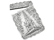 Castle Top Silver Card Case Antique