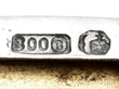 German Silver and Erotica Enamel Cigarette Case Hallmarks 