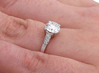 0.96 Carat Diamond Ring being worn