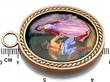 antique miniature pendant size