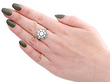 Diamond Cluster Ring Antique Wearing