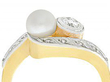 Antique Pearl and Diamond Twist Ring