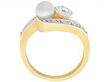 Antique Pearl and Diamond Twist Ring