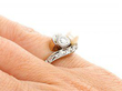 Antique Pearl and Diamond Twist Ring