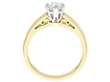 1990s Yellow Gold Vintage Engagement Solitaire Ring