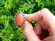 1930s Antique Coral Ring 