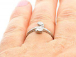1920s Diamond Ring Wearing Finger