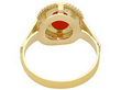 Vintage Coral Ring in Yellow Gold