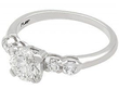 Vintage Diamond and Platinum Engagement Ring