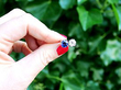 Blue Sapphire and Diamond Cocktail Ring Outside
