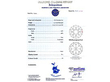 Blue Sapphire and Diamond Ring Certificate