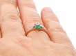 Emerald & Diamond Ring Antique