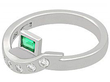 Vintage Diamond and Emerald Ring