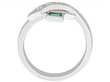 Vintage Diamond and Emerald Ring