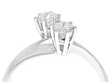 Vintage Diamond Twist Ring White Gold