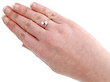 Diamond Twist Ring White Gold Wearing