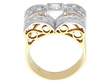 1940s Art Deco diamond ring platinum set