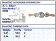 diamond trilogy ring grading data