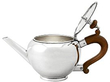 vintage silver teapot