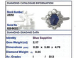 Sapphire Cluster Ring UK Card