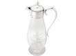 antique silver glass claret jug 