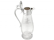 silver glass claret jug open 