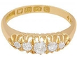 5 Stone Diamond Ring Yellow Gold Hallmarks