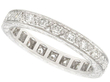 Full Diamond Eternity Ring Platinum