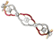 Antique Ruby and Diamond Bracelet