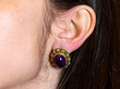 Amethyst Jewellery Set Wearing