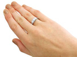 Princess Cut Trilogy Ring Wearing