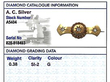 Victorian Star Brooch Gemstone Grading Card