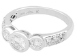 Vintage White Gold Trilogy Ring