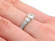Vintage White Gold Trilogy Ring
