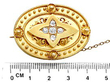 Victorian Gold Locket / Brooch Open Clasp