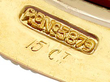 Victorian Gold Locket / Brooch Ruler