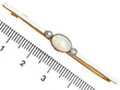 Gold Opal Brooch Size