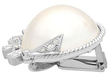 Mabe Pearl Earrings in White Gold