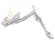 Mabe Pearl Earrings in White Gold
