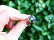 Gemstone Diamond Cluster Ring