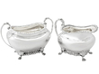 Silver Cream and Sugar Set